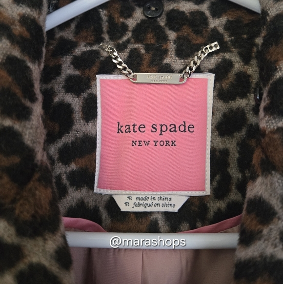 Kate Spade Leopard Print Coat - Picture 6 of 10